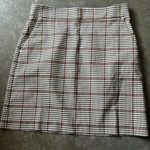LOFT Business Casual Plaid Print Skirt - Size 4